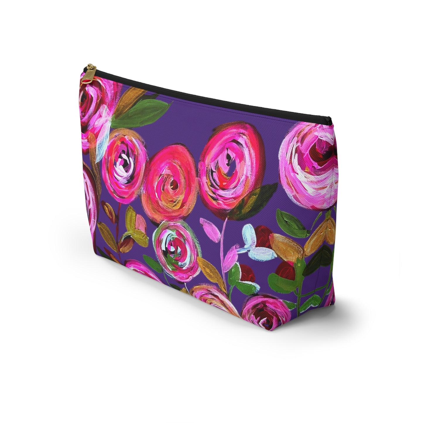 Midnight Blossoms Purple Accessory Bag