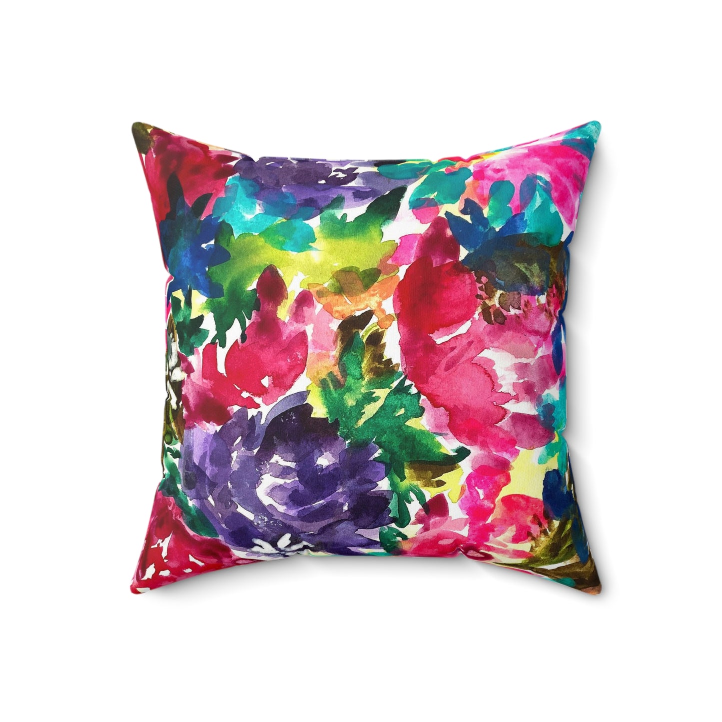 Floral Fusion Throw Pillow