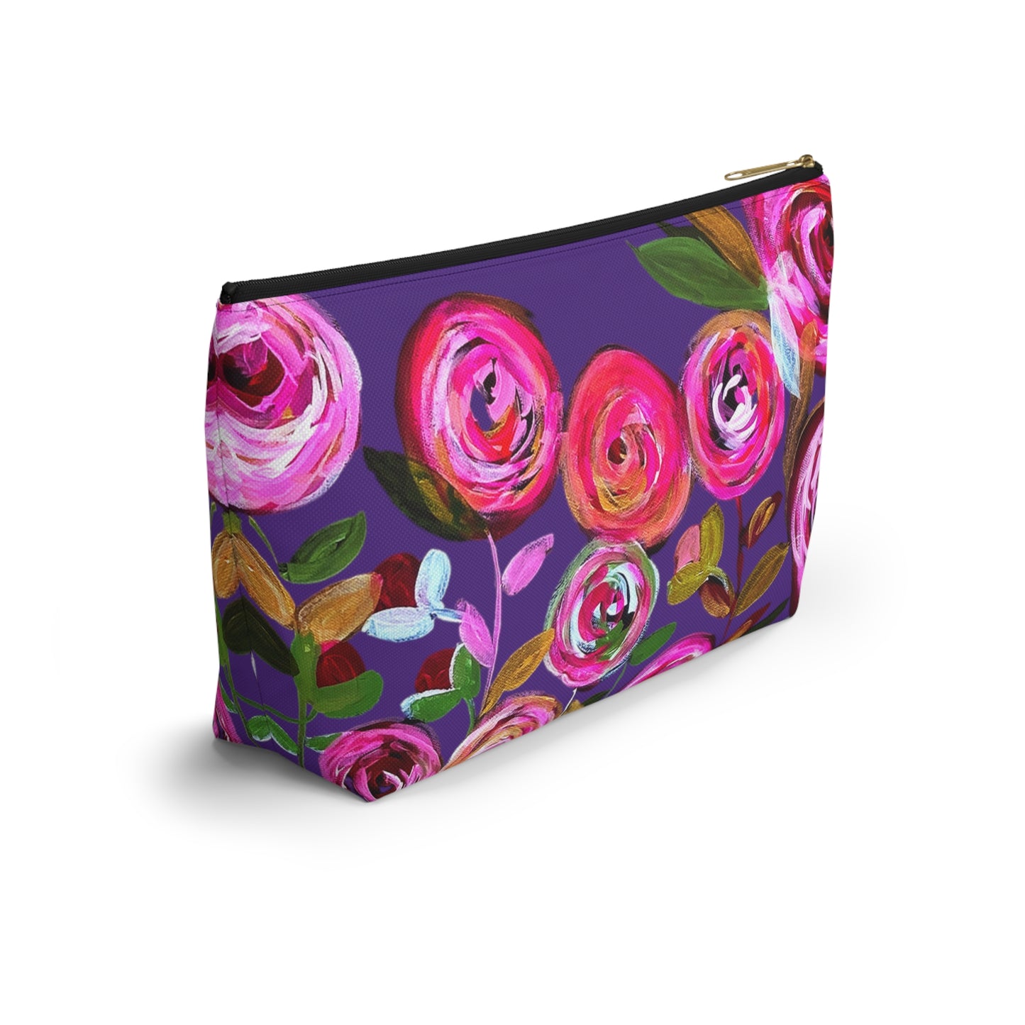 Midnight Blossoms Purple Accessory Bag