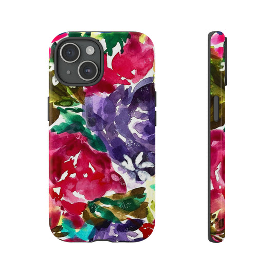 cute colorful flower floral phone case gift for mom grandma sister friend 