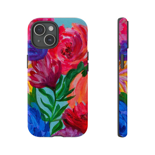 flower floral art samsung google iphone tough case colorful 
