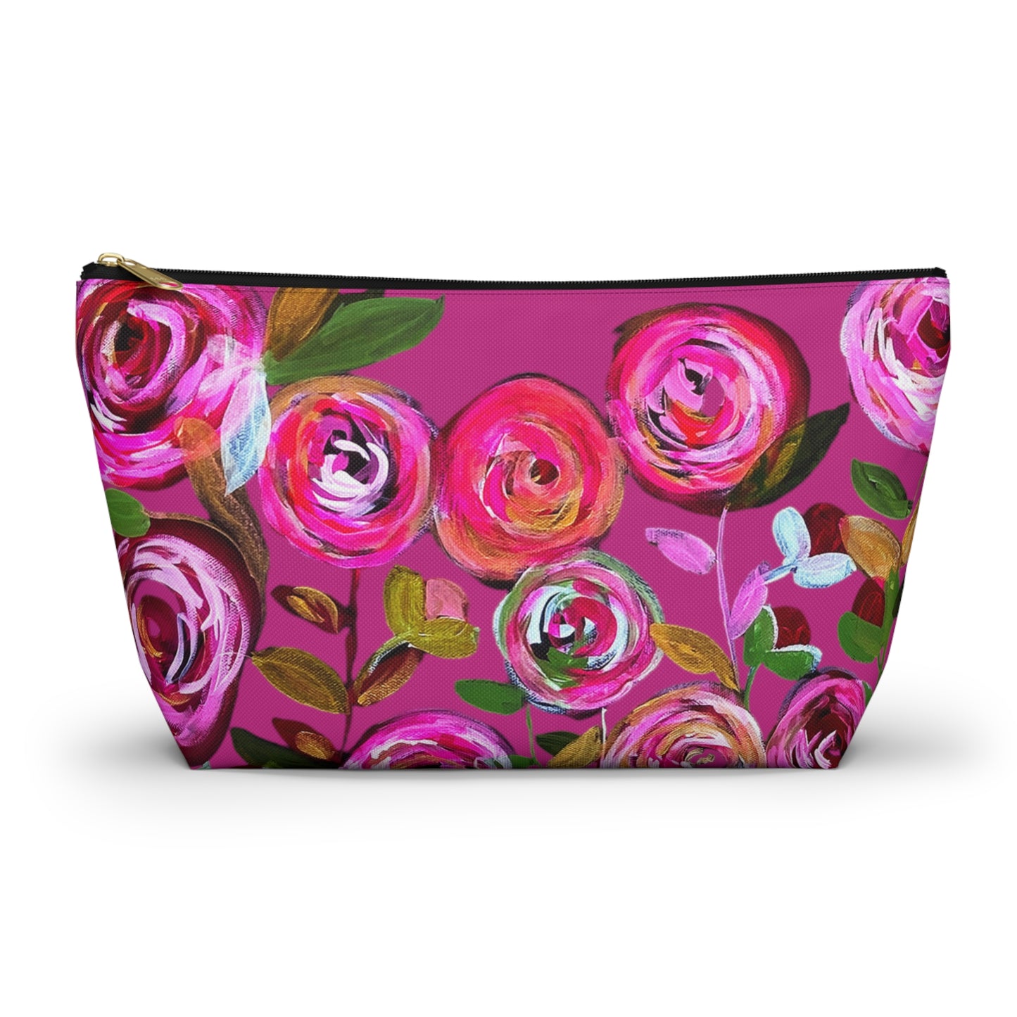 Midnight Blossoms Pink Accessory Bag