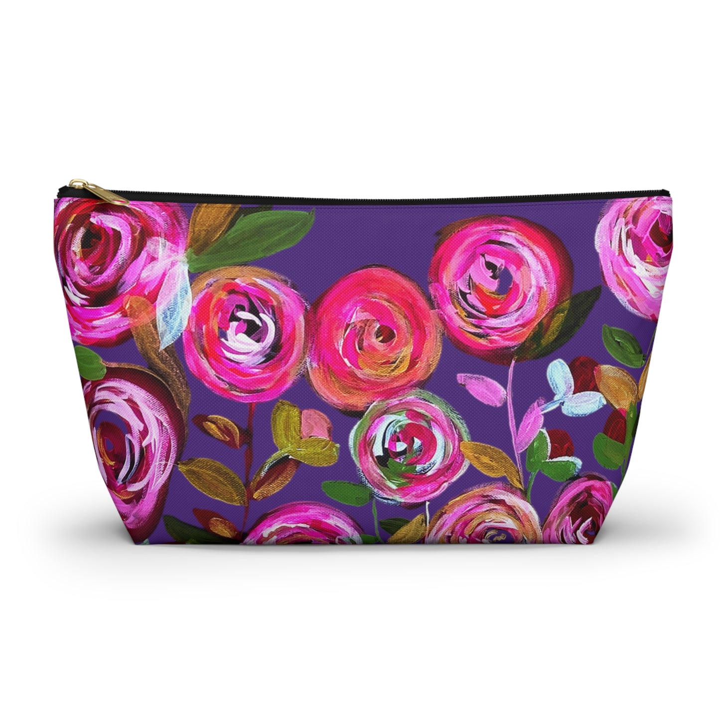 Midnight Blossoms Purple Accessory Bag