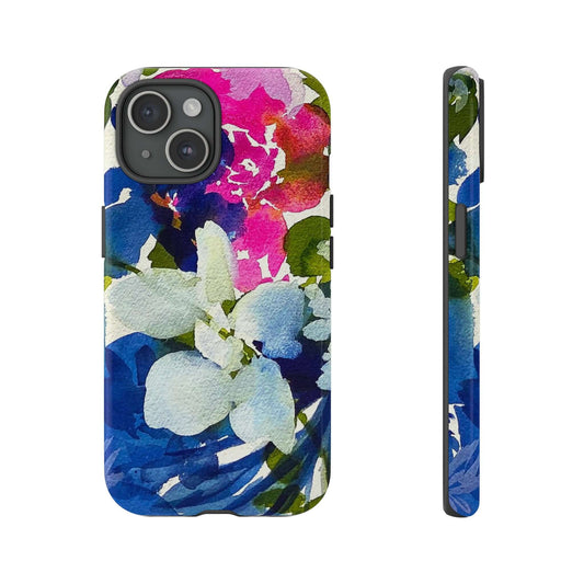 cute phone case tropical beach flower floral watercolor art 
