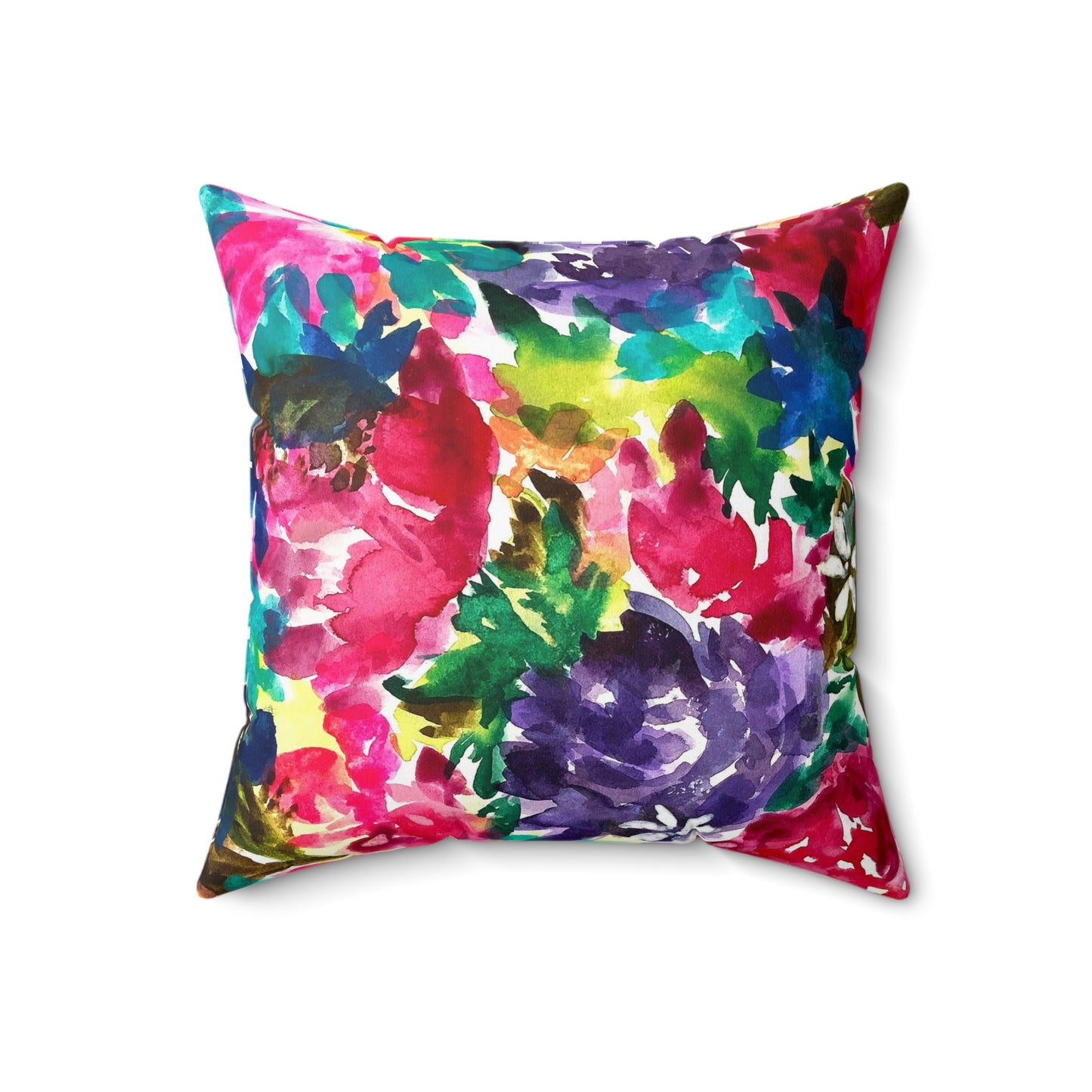 Floral Fusion Throw Pillow