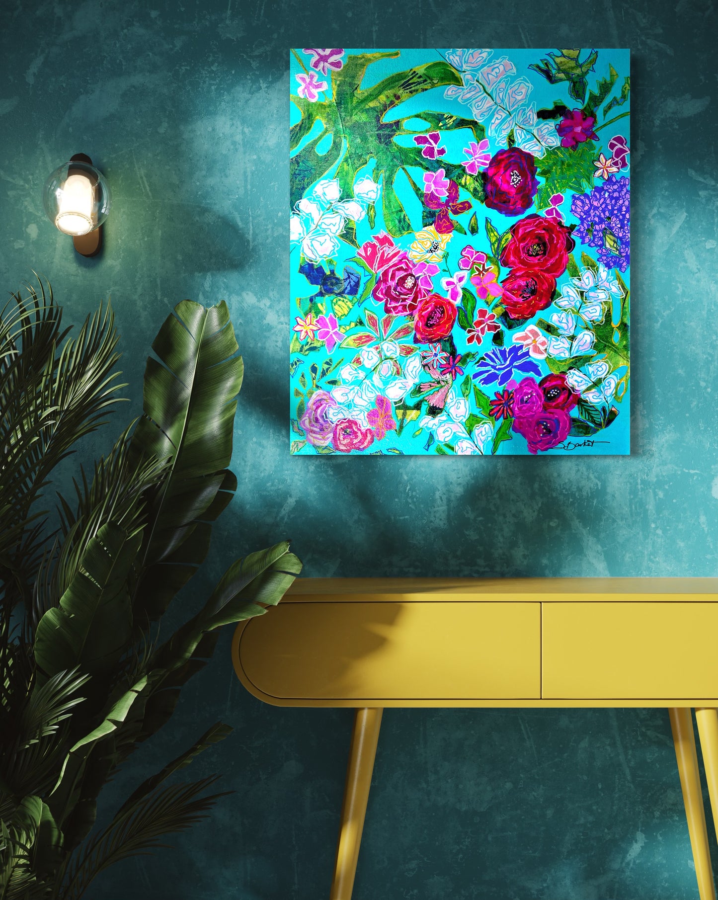 Bora Bora Flora Giclée Canvas Print