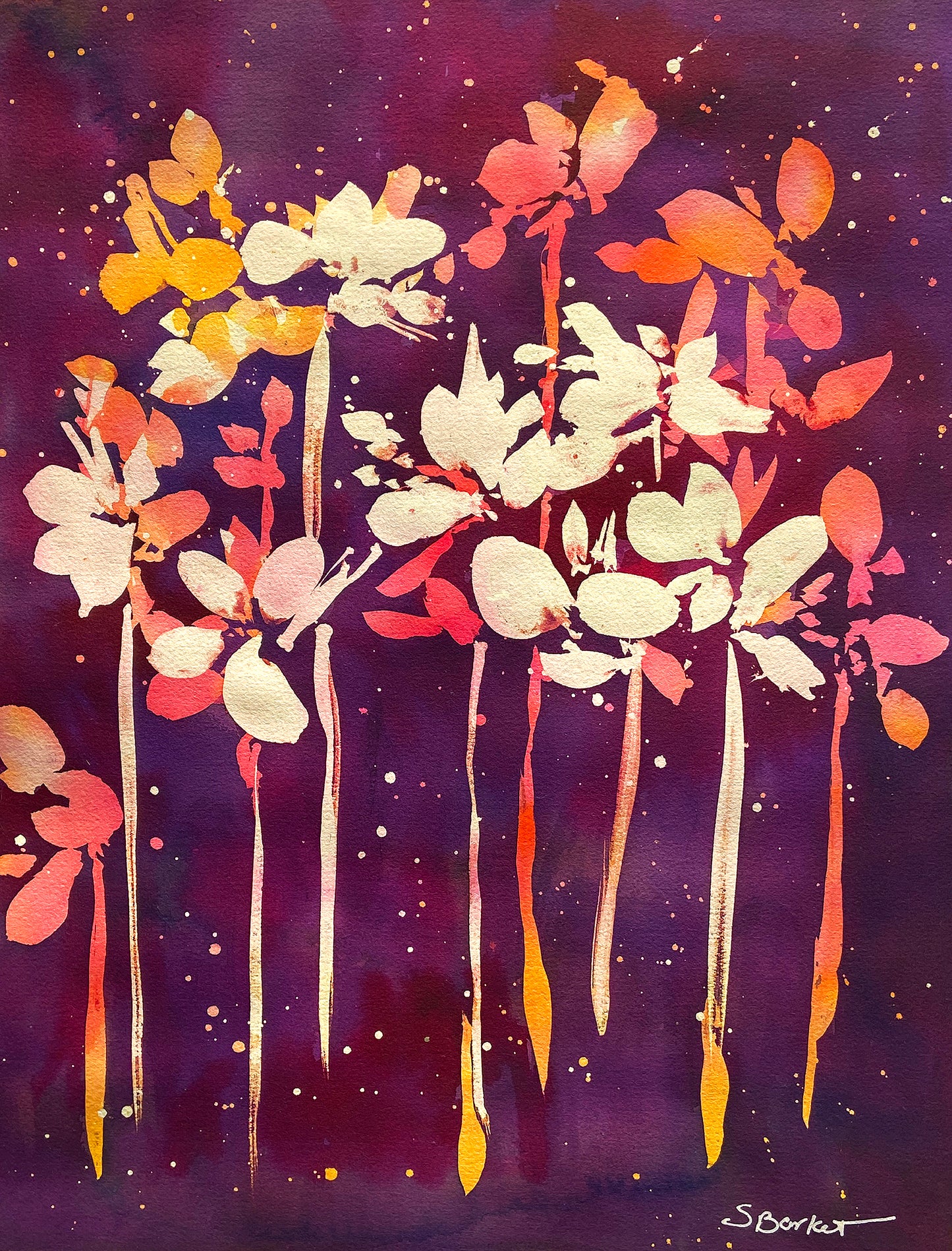 Galaxy Garden Giclée Canvas Print