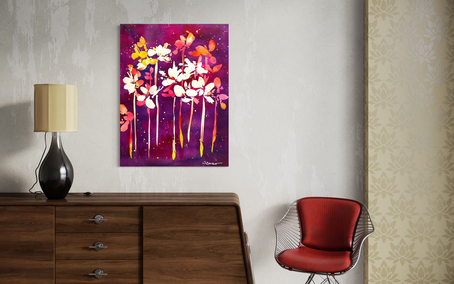 Galaxy Garden Giclée Canvas Print