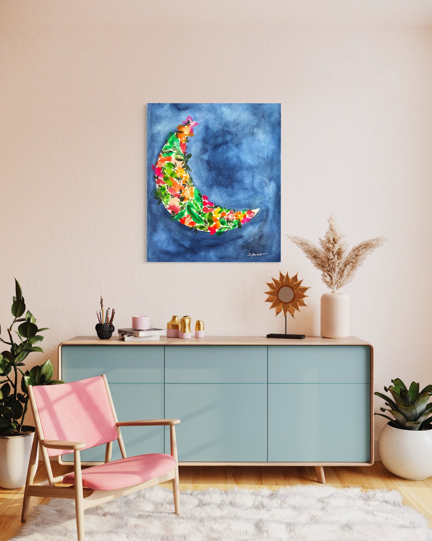 Sister Moon Giclée Canvas Print