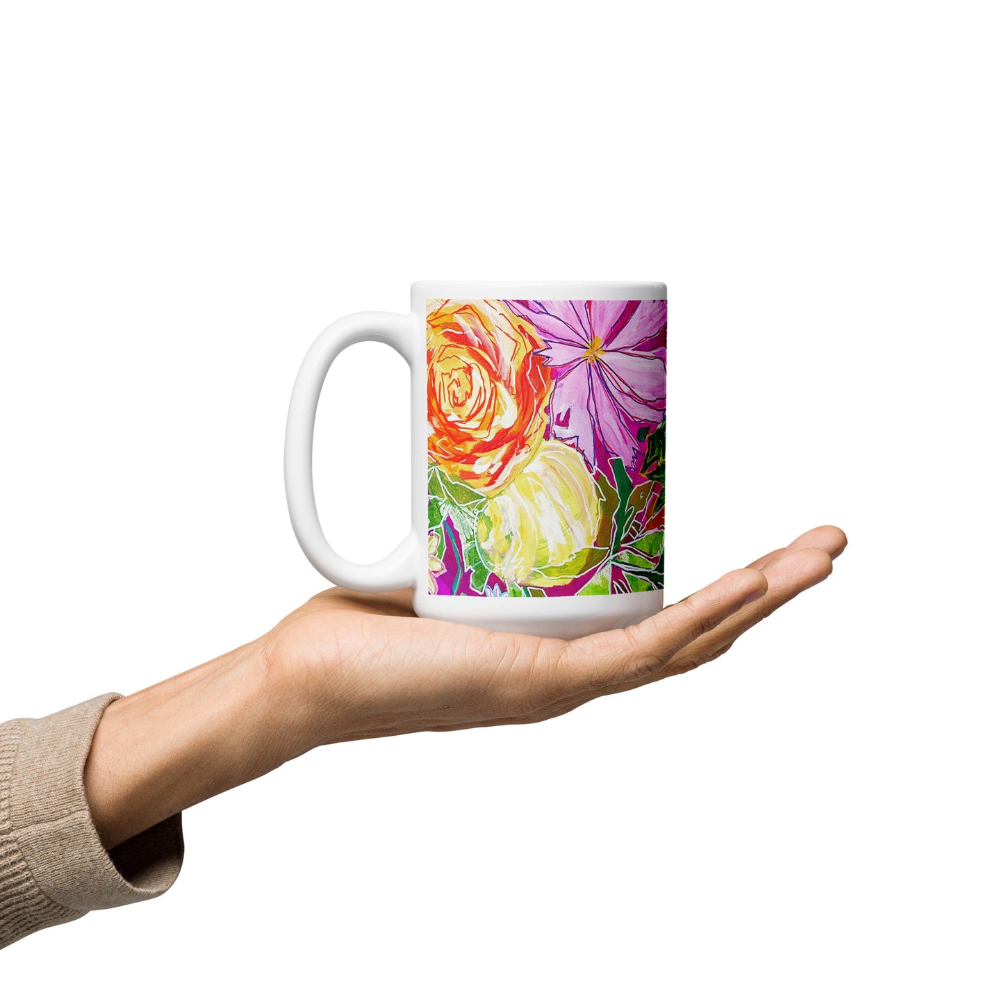 Siesta Key White Glossy Mug