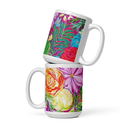 Siesta Key White Glossy Mug